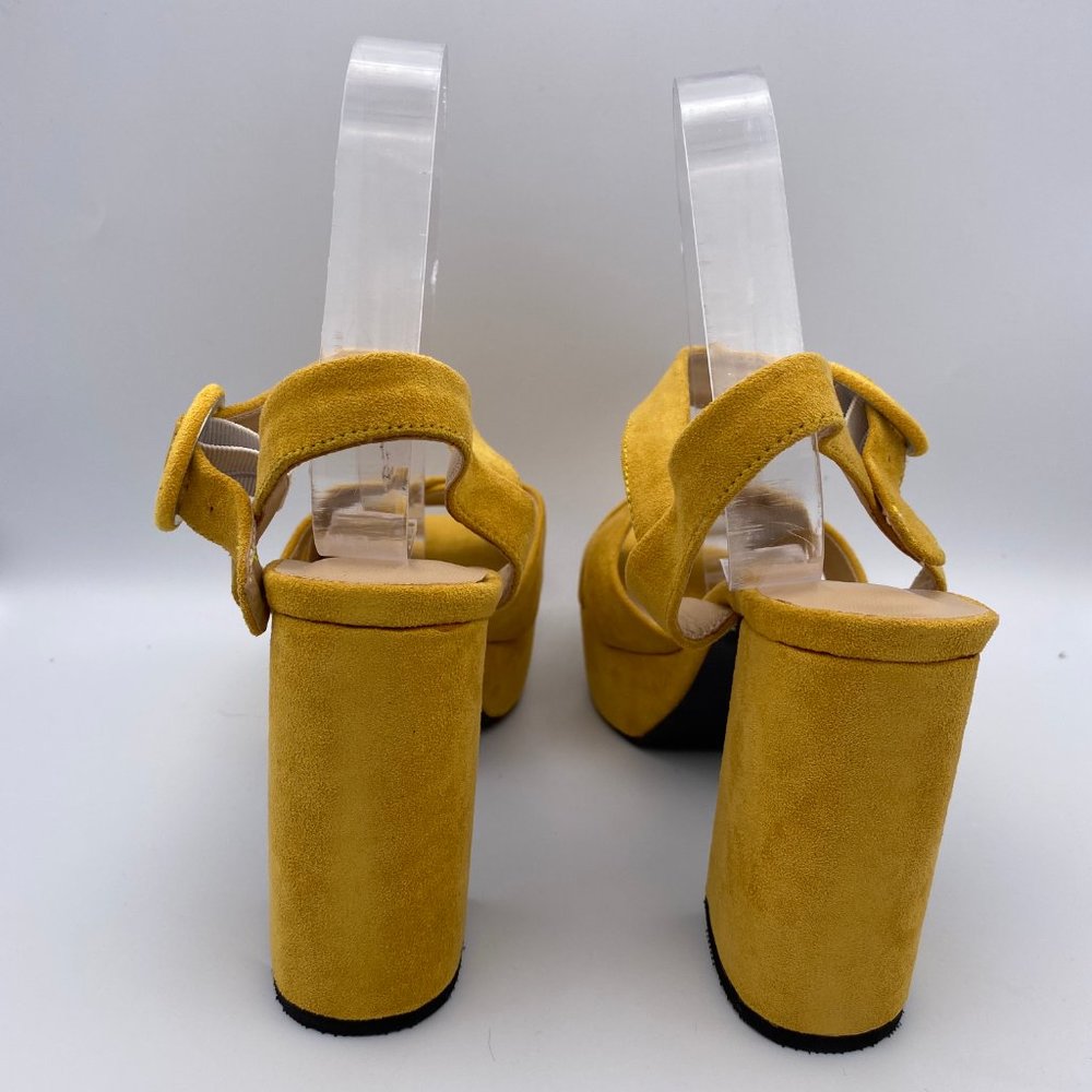 FSJ Summer Ankle Strap Chunky Heel Sandal Peep Toe_7